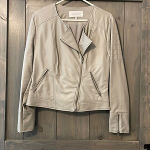 cupcakes and cashmere Faux Leather Jacket